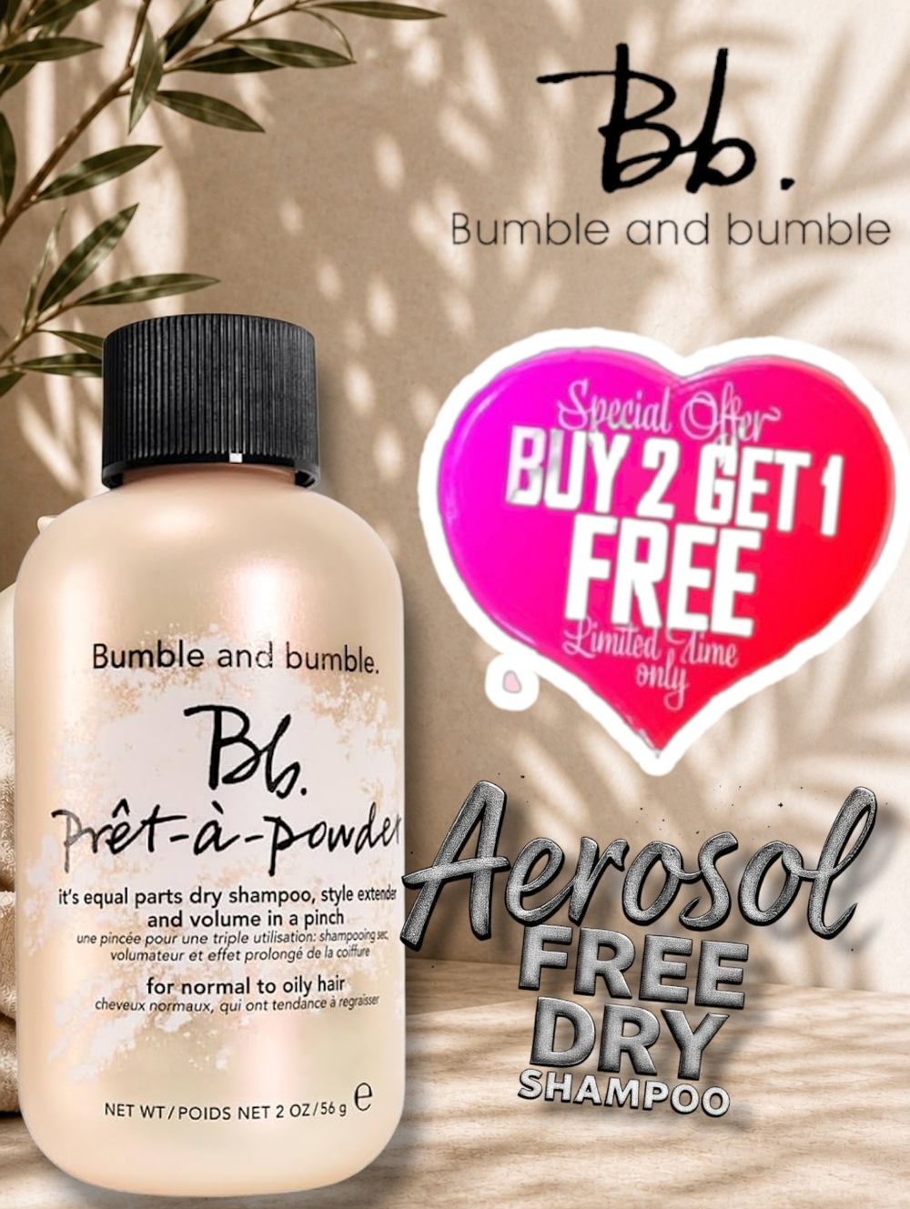 Bumble and Bumble Pret A Powder Dry Shampoo Powder - Aerasol And Alcohol Free